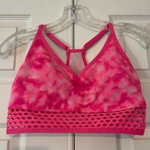 PINK athletic bra.